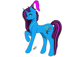 Size: 2227x1664 | Tagged: safe, artist:brony.enthusiast, artist:brony.enthusiast.arts, oc, oc only, oc:winettascarlet, pony, full body, raised hoof, simple background, solo, white background