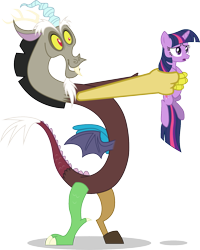 Size: 1203x1506 | Tagged: safe, artist:mattyhex, discord, twilight sparkle, pony, unicorn, the return of harmony, female, holding a pony, mare, simple background, transparent background, villains touching twilight