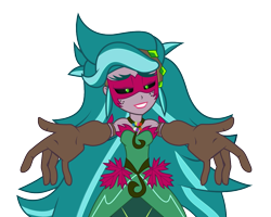 Size: 1095x875 | Tagged: safe, gaea everfree, gloriosa daisy, equestria girls, legend of everfree, .svg available, gaea everfree's great hugs, geode of empathy, geode of fauna, geode of shielding, geode of sugar bombs, geode of super strength, geode of telekinesis, magical geodes, simple background, solo, svg, transparent background, vector, we will stand for everfree