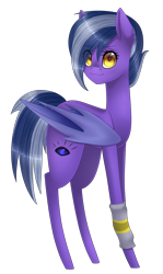 Size: 1191x2000 | Tagged: safe, artist:bonniebatman, oc, oc only, bat pony, pony, female, mare, simple background, solo, transparent background