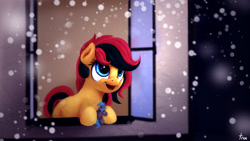 Size: 4000x2250 | Tagged: safe, artist:thefloatingtree, oc, oc only, pony, absurd resolution, commission, plushie, snow