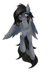 Size: 636x956 | Tagged: safe, artist:ask-aerosalt, oc, oc only, oc:cristice, pegasus, pony, smiling, solo