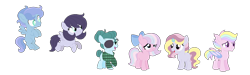 Size: 1783x538 | Tagged: safe, artist:selenaede, artist:strawberry-spritz, oc, oc only, pony, base used, simple background, solo, transparent background