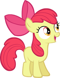 Size: 4303x5601 | Tagged: safe, artist:lilcinnamon, apple bloom, earth pony, pony, .psd available, absurd resolution, female, filly, simple background, solo, trace, transparent background