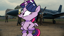 Size: 900x506 | Tagged: safe, artist:jay fosgitt, idw, ahuizotl, daring do, twilight sparkle, twilight sparkle (alicorn), alicorn, pony, baneposting, bipedal, meme, smee, the dark knight rises, wreckage brother