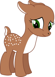 Size: 510x708 | Tagged: safe, artist:shadowfoxgraphics, deer, pony, fawn, simple background, solo, transparent background, vector