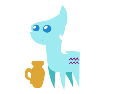 Size: 2730x2086 | Tagged: safe, artist:aborrozakale, oc, oc:aquarius, earth pony, pony, aquarius, female, high res, jar, jug, mare, pointy ponies, ponyscopes, simple background, solo, transparent background, zodiac