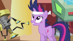 Size: 994x560 | Tagged: safe, screencap, twilight sparkle, pony, it's about time, cut, female, mare, plot, solo