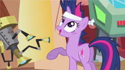 Size: 1280x720 | Tagged: safe, screencap, twilight sparkle, pony, it's about time, cut, female, mare, plot, solo