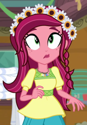 Size: 500x720 | Tagged: safe, screencap, gloriosa daisy, equestria girls, legend of everfree, cropped, magical geodes, solo