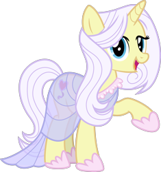 Size: 3542x3763 | Tagged: safe, artist:cloudyskie, lily lace, pony, honest apple, .ai available, clothes, dress, high res, raised hoof, simple background, solo, transparent background, vector