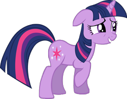 Size: 2951x2318 | Tagged: safe, artist:shtopor7, twilight sparkle, pony, unicorn, female, floppy ears, mare, raised hoof, simple background, solo, transparent background, vector