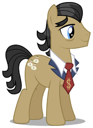 Size: 2183x3000 | Tagged: safe, artist:brony-works, filthy rich, pony, high res, simple background, solo, transparent background, vector