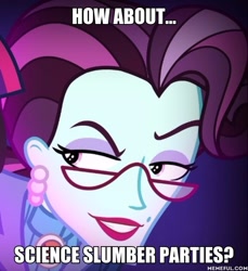 Size: 600x656 | Tagged: safe, edit, edited screencap, screencap, principal abacus cinch, equestria girls, friendship games, a goofy movie, cropped, dirty cinch macros, image macro, meme