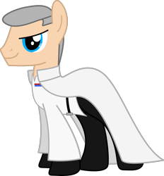 Size: 2226x2400 | Tagged: safe, artist:sonofaskywalker, cute, orson krennic, ponified, rogue one: a star wars story, simple background, smiling, smirk, solo, star wars, transparent background