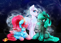 Size: 2700x1900 | Tagged: safe, artist:thetarkaana, oc, oc only, oc:empress lace, alicorn, pony, alicorn oc, sitting, smiling, stars