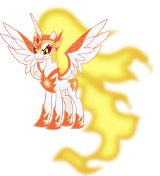 Size: 6931x7621 | Tagged: safe, artist:pink1ejack, daybreaker, alicorn, pony, a royal problem, absurd resolution, female, mane of fire, mare, simple background, solo, transparent background, vector