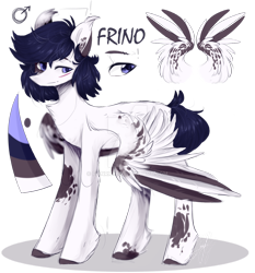 Size: 1024x1097 | Tagged: safe, artist:flinrich, oc, oc only, oc:frino, pegasus, pony, male, simple background, solo, stallion, transparent background, watermark