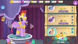 Size: 1280x720 | Tagged: safe, twilight sparkle, twilight sparkle (alicorn), alicorn, pony, armor, athena sparkle, clothes, costume, gameloft, nightmare night