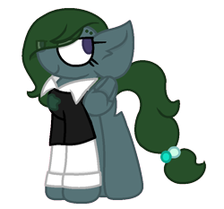 Size: 788x734 | Tagged: safe, artist:thefanficfanpony, oc, oc only, oc:feather bangs, spoiler:s07, clothes, simple background, solo, transparent background