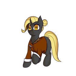 Size: 1024x1024 | Tagged: safe, oc, oc only, oc:dark karma, changeling, glasses, simple background, solo, transparent background, yellow changeling