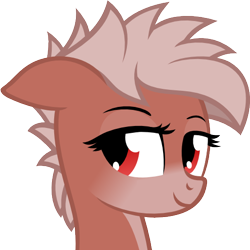 Size: 512x512 | Tagged: safe, artist:the smiling pony, oc, oc only, oc:ruby rustfeather, pegasus, pony, .svg available, bust, derpibooru badge, portrait, simple background, smiling, solo, svg, transparent background, vector