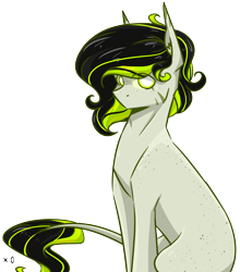 Size: 1866x2118 | Tagged: safe, artist:lrusu, oc, oc only, oc:herba, earth pony, pony, female, mare, simple background, sitting, solo, transparent background