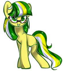 Size: 1015x1149 | Tagged: safe, artist:nuryndork, oc, oc only, oc:star stitcher, earth pony, pony, female, glasses, mare, solo