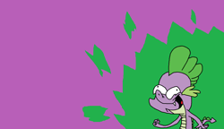 Size: 500x288 | Tagged: safe, artist:rainbowdashsmailbag, spike, dragon, 1000 hours in ms paint, ms paint, solo