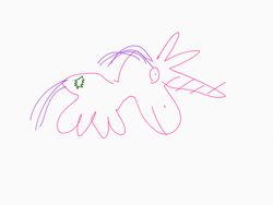 Size: 2048x1536 | Tagged: safe, artist:super trampoline, oc, oc only, pony, unicorn, 1000 hours in ms paint, i don't think you tried at all, ms paint, purple mane, purple tail, solo, stylistic suck, tree cutie mark