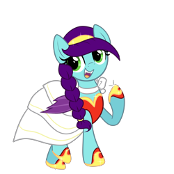 Size: 4000x4000 | Tagged: safe, artist:peachesandcreamated, oc, oc only, oc:high pitch, bat pony, pony, absurd resolution, clothes, dress, female, mare, simple background, solo, transparent background, vector