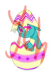 Size: 700x900 | Tagged: safe, artist:php89, oc, oc only, commission, easter, easter egg, egg, hatching, simple background, solo, transparent background, your character here