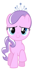 Size: 2800x5600 | Tagged: safe, artist:reginault, diamond tiara, earth pony, pony, twilight time, .svg available, absurd resolution, female, filly, raised hoof, simple background, solo, transparent background, vector
