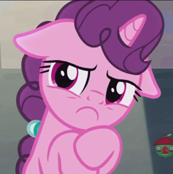 Size: 625x630 | Tagged: safe, screencap, sugar belle, pony, unicorn, hard to say anything, :c, angry, cropped, cute, do not want, floppy ears, frown, solo, sugarbetes