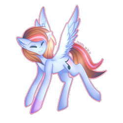 Size: 2000x2000 | Tagged: safe, artist:kurochhi, oc, oc only, oc:sugar dash, pegasus, pony, simple background, solo, transparent background