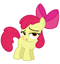 Size: 5796x6161 | Tagged: safe, artist:estories, apple bloom, pony, absurd resolution, lidded eyes, simple background, solo, transparent background, vector