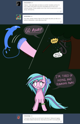 Size: 1280x1979 | Tagged: safe, artist:hummingway, oc, oc only, oc:swirly shells, ask-humming-way, dialogue, tumblr, tumblr comic