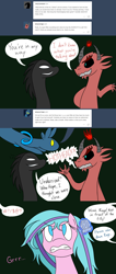 Size: 1280x3005 | Tagged: safe, artist:hummingway, oc, oc only, oc:swirly shells, ask-humming-way, dialogue, tumblr, tumblr comic