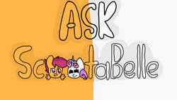 Size: 1280x720 | Tagged: safe, scootaloo, sweetie belle, pony, ask-scootabelle, female, lesbian, scootabelle, shipping