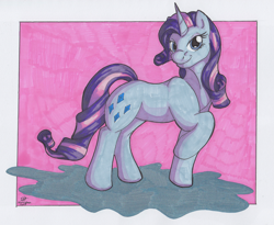 Size: 2734x2240 | Tagged: safe, artist:stormblaze-pegasus, sparkler (g1), g1, g1 to g4, generation leap, solo, traditional art