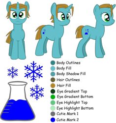 Size: 2000x2115 | Tagged: safe, artist:spellboundcanvas, oc, oc only, oc:ion frostfall, reference sheet, solo