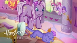 Size: 1920x1080 | Tagged: safe, screencap, master kenbroath gilspotten heathspike, spike, wysteria, breezie, dragon, g3, the princess promenade, hasbro studios, princess wysteria