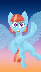 Size: 547x973 | Tagged: safe, artist:m0nster-c00kie, windy whistles, pegasus, pony, happy, smiling, solo