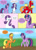 Size: 1000x1374 | Tagged: safe, artist:emilou1985, derpibooru import, applejack, big macintosh, rarity, twilight sparkle, twilight sparkle (alicorn), alicorn, earth pony, pony, unicorn, comic:signs, alternate universe, comic, male, pregnant