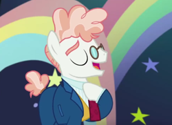 Size: 642x464 | Tagged: safe, screencap, svengallop, pony, the mane attraction, cute, smiling, solo, svenabetes, when he smiles