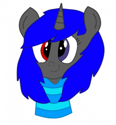 Size: 466x500 | Tagged: artist needed, safe, oc, oc only, oc:dream², pony, unicorn, clothes, heterochromia, solo