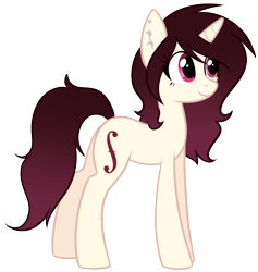 Size: 822x868 | Tagged: safe, artist:doekitty, oc, oc only, oc:hazel, pony, unicorn, female, mare, simple background, solo, transparent background