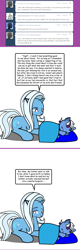 Size: 473x1485 | Tagged: safe, artist:dekomaru, oc, oc only, oc:nebula, pony, baby, baby pony, colt, female, magical lesbian spawn, male, mare, mother and child, mother and son, offspring, parent and child, parent:trixie, parent:twilight sparkle, parents:twixie, prone, sleeping, tumblr:ask twixie