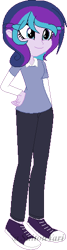 Size: 140x521 | Tagged: safe, artist:t-aroutachiikun, oc, oc only, oc:princess estelle, equestria girls, base used, clothes, converse, female, offspring, pants, parent:princess cadance, parent:shining armor, parents:shiningcadance, shirt, shoes, simple background, solo, transparent background