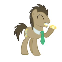 Size: 6000x6000 | Tagged: safe, artist:greywander87, artist:linas3001, edit, doctor whooves, pony, absurd resolution, butter, food, simple background, solo, transparent background, vector, vector edit